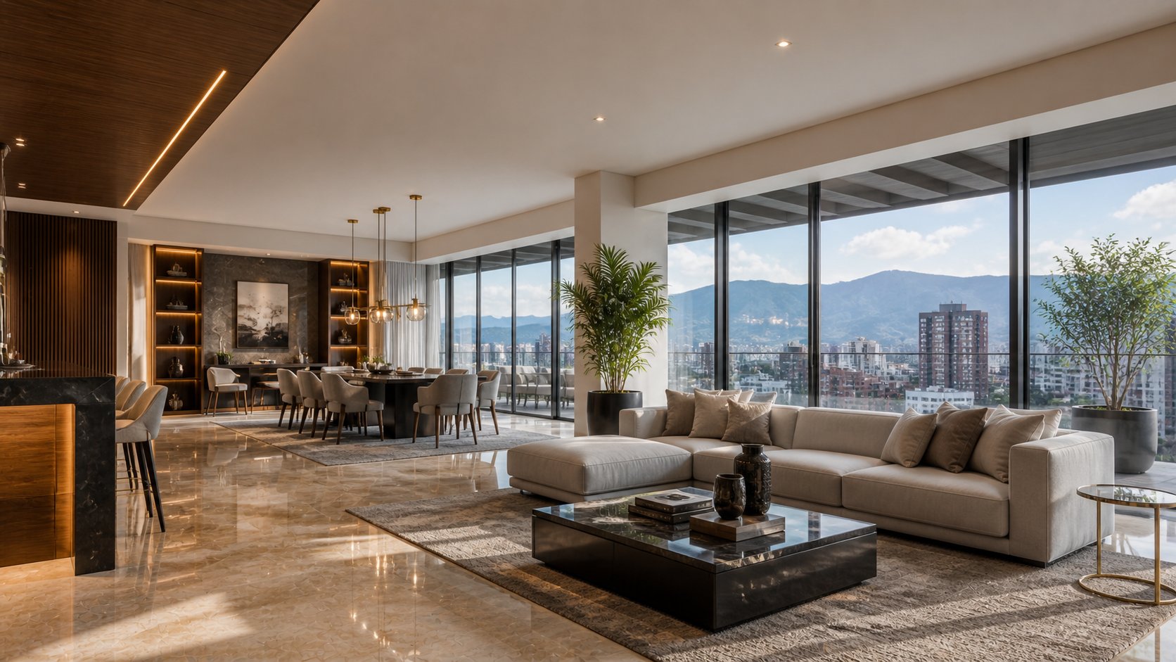 Penthouse diseño de interiores Zona 10 Guatemala — INCORE